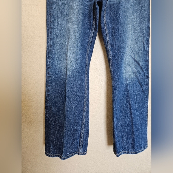 Levis Boot Cut Classic Blue Denim Jeans - Picture 5 of 8